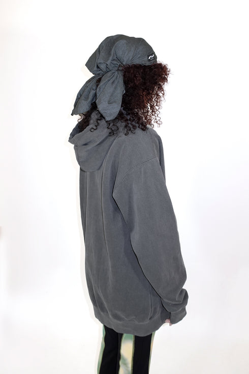 LOGO WASHED HOODIE -CHARCOAL- *Last1